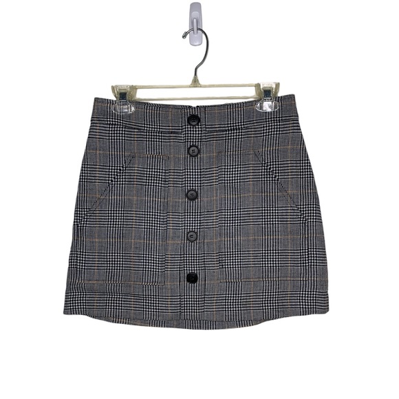 Veronica Beard Fisher Plaid Linen Blend Mini Skirt - Picture 2 of 6